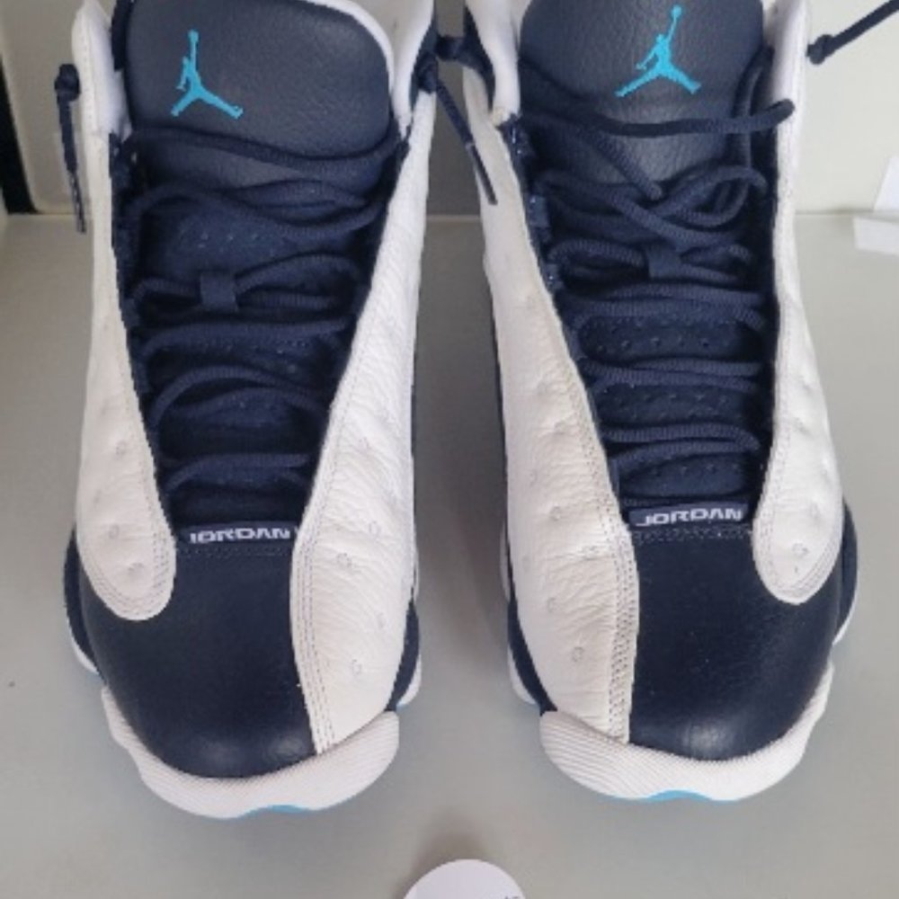 Air Jordan Retro 13 Obsidian White Powder Blue